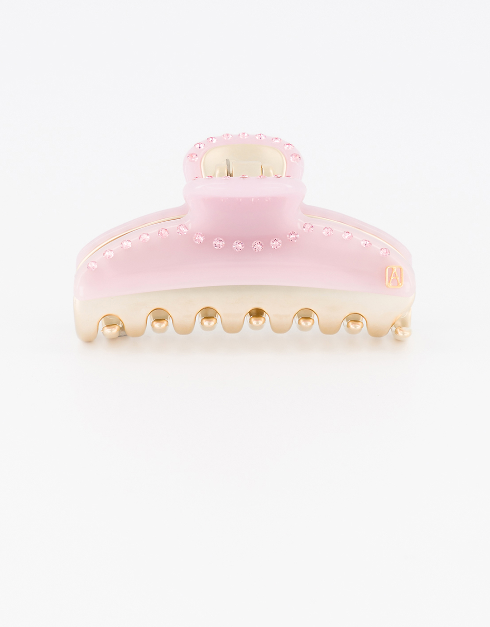 Alexandre de Paris small pink jewel hair clip Pince Vendôme Trésor
