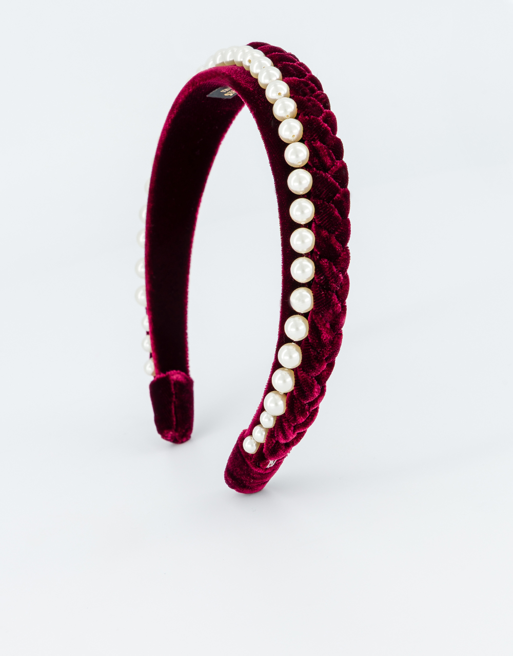 ALEXANDRE DE PARIS バーガンディ ヘアバンド Headbands - Alexandre de Paris E-Shop